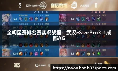 全明星赛排名赛实况战报：武汉eStarPro3-1成都AG